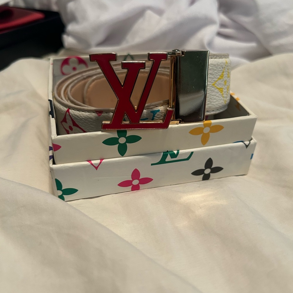 Authentic Louis Vuitton Women Multicolor Belt